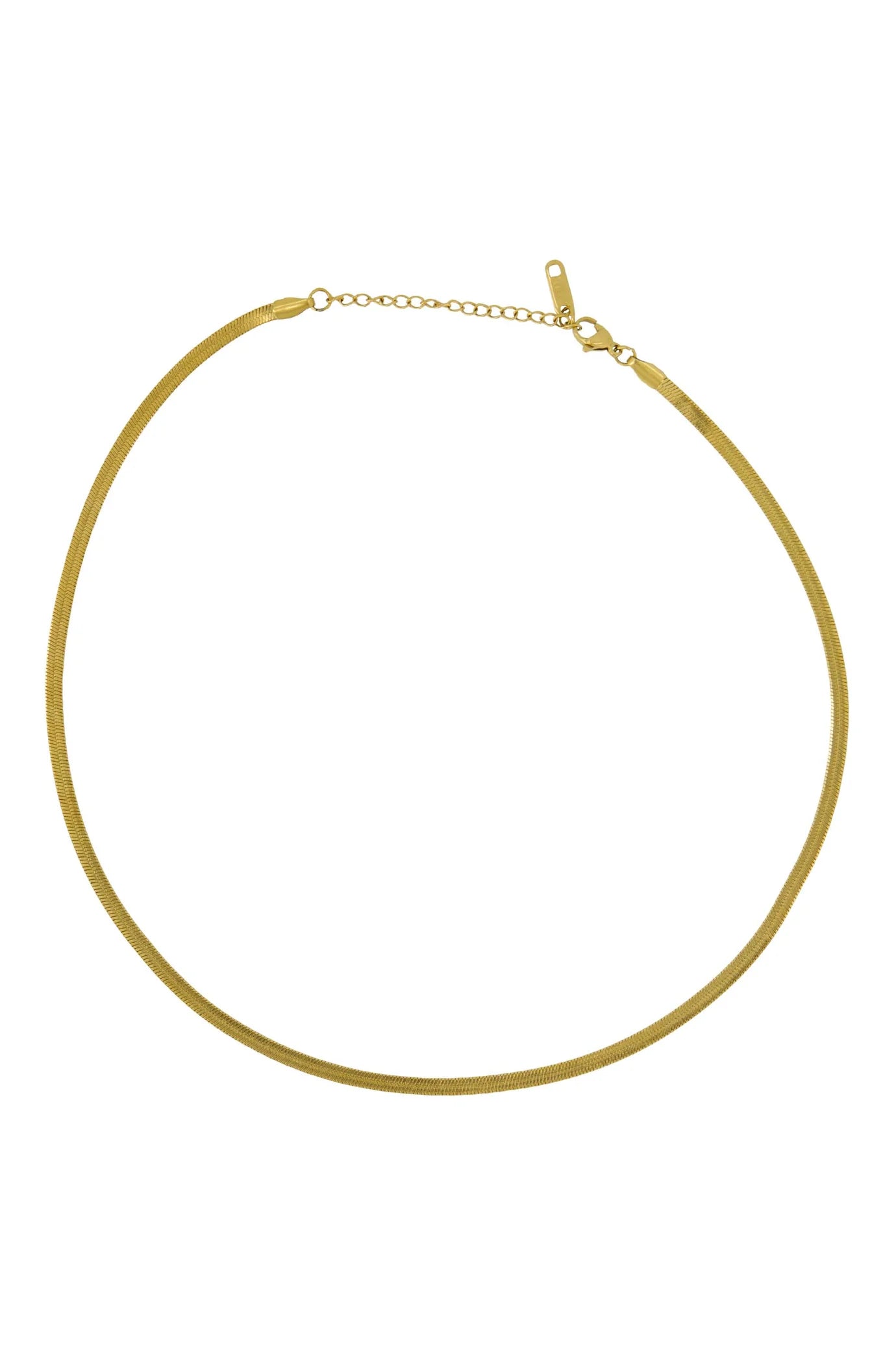 platte ketting met visgraat structuur