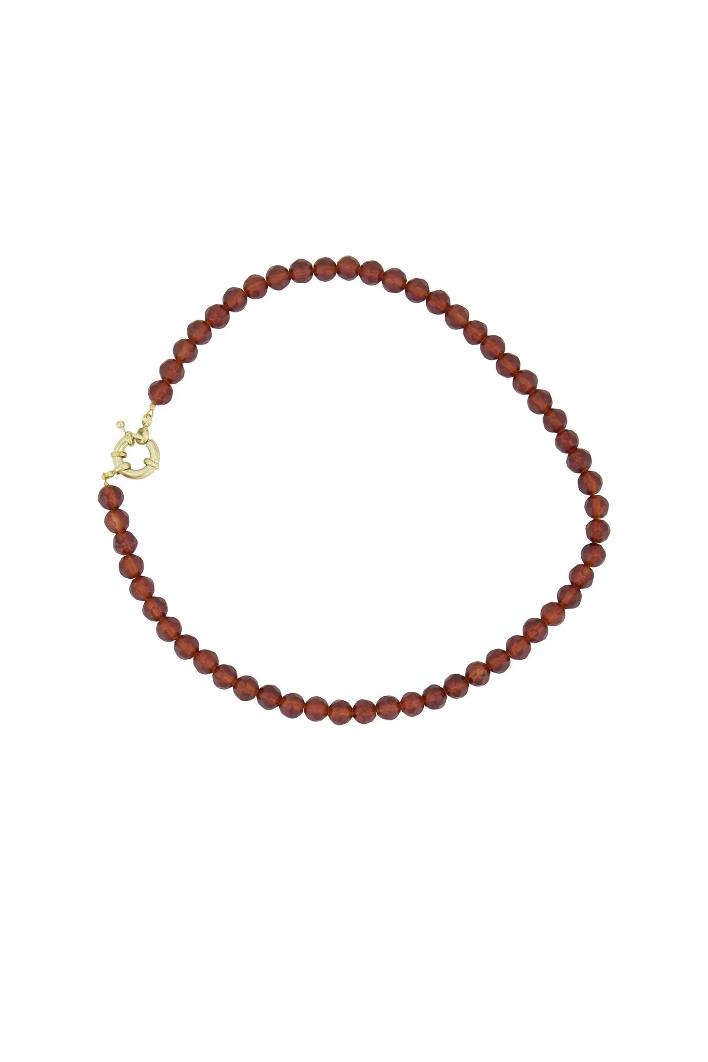 kralen ketting caramel