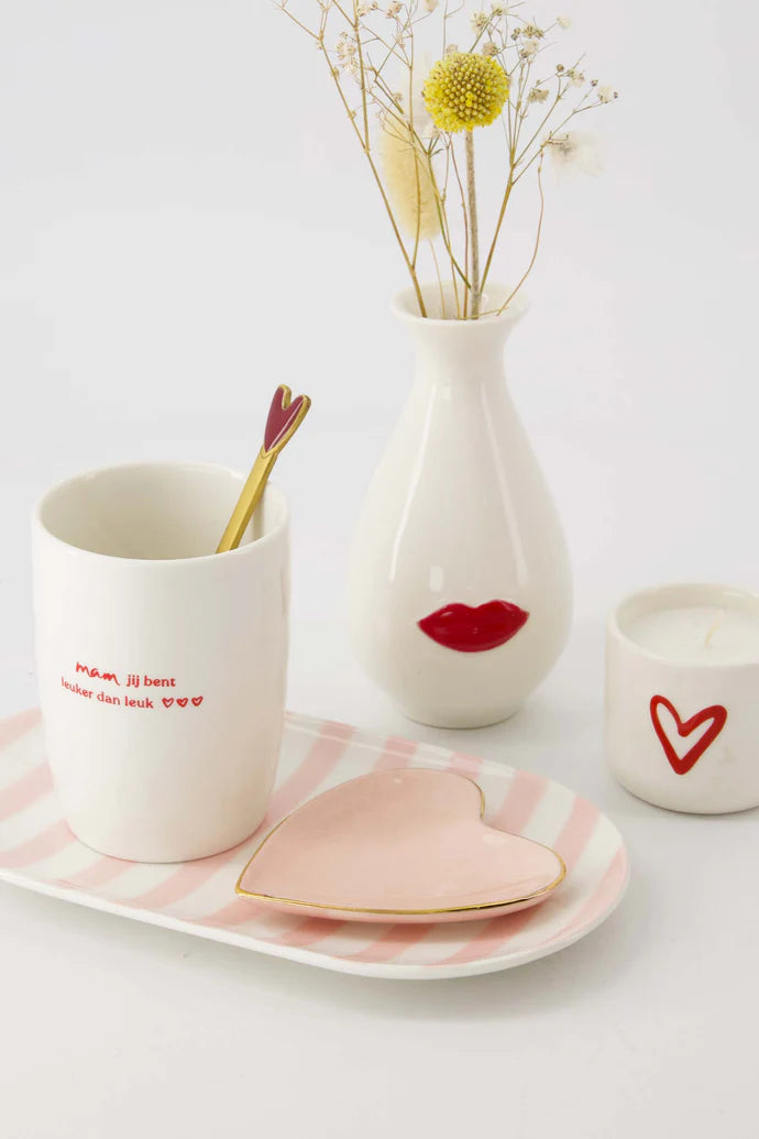 Vaasje keramiek lippen