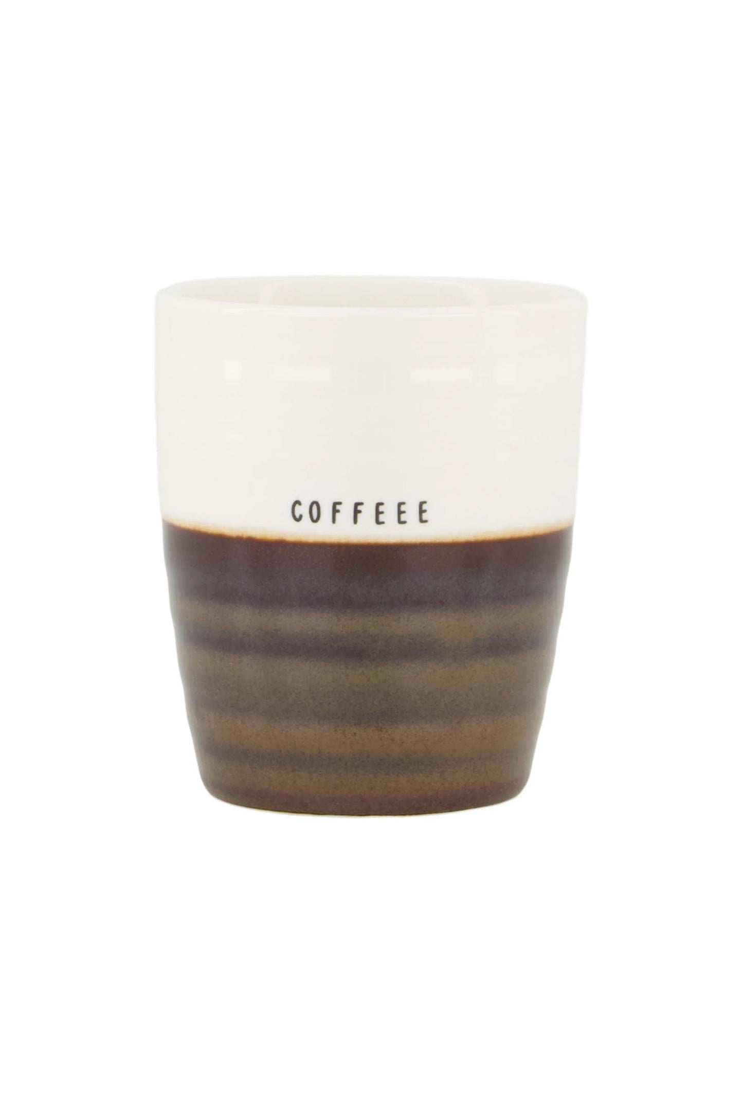 koffiemok coffee wit/bruin