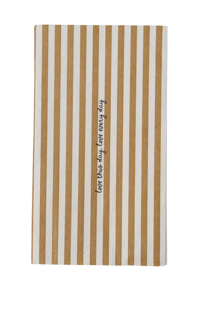 Servetten love this day streep 11x20cm