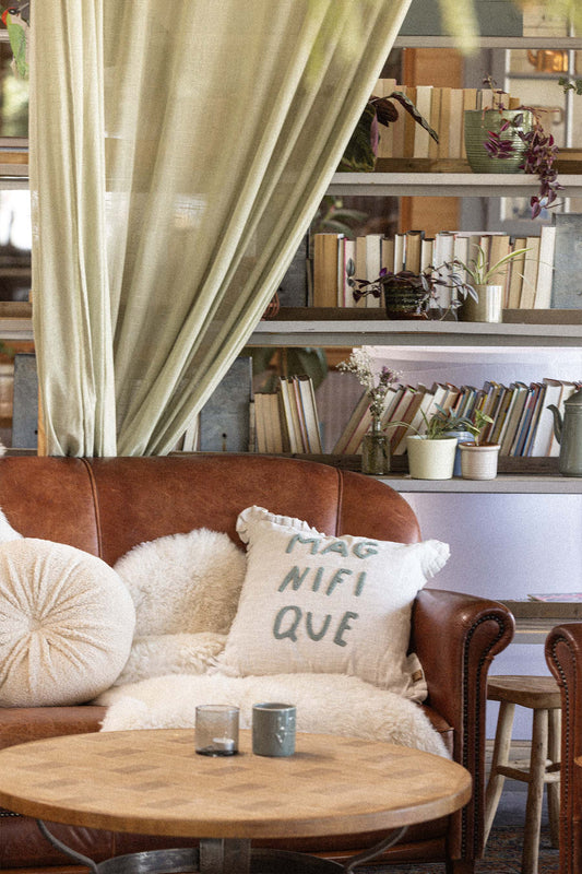 kussen teddy rond Ø40cm zand