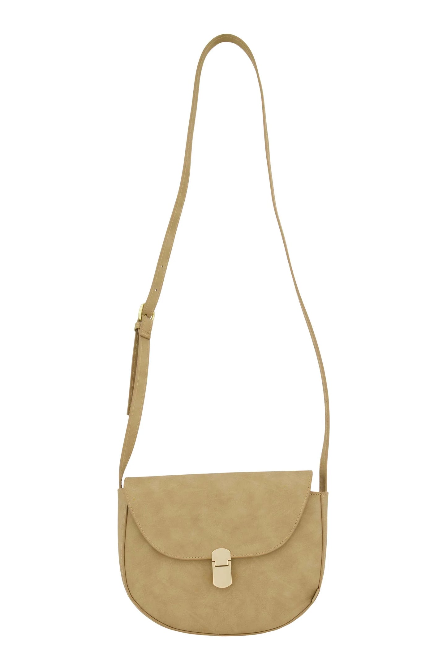 schoudertasje met gouden sluiting