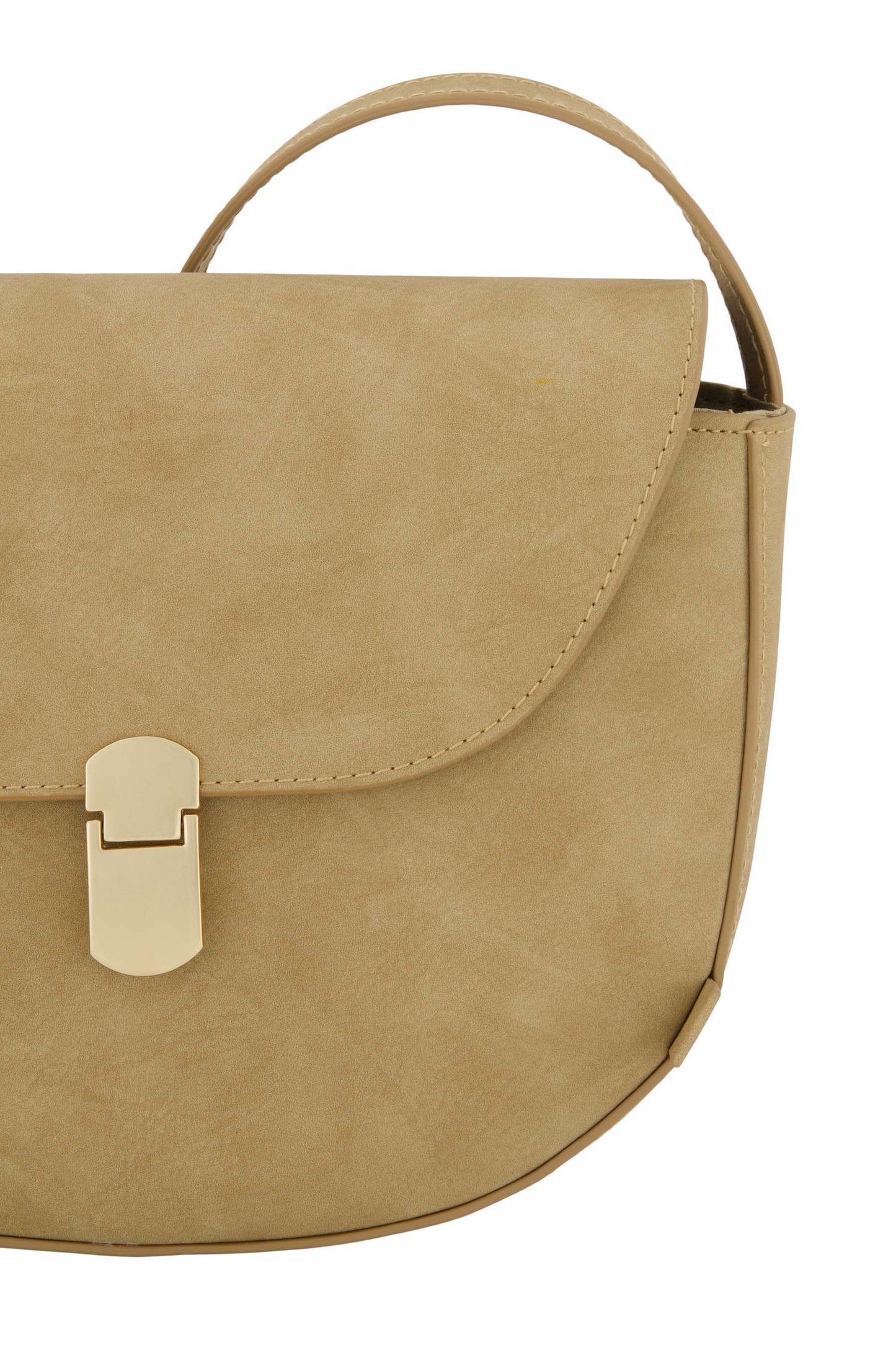 schoudertasje met gouden sluiting