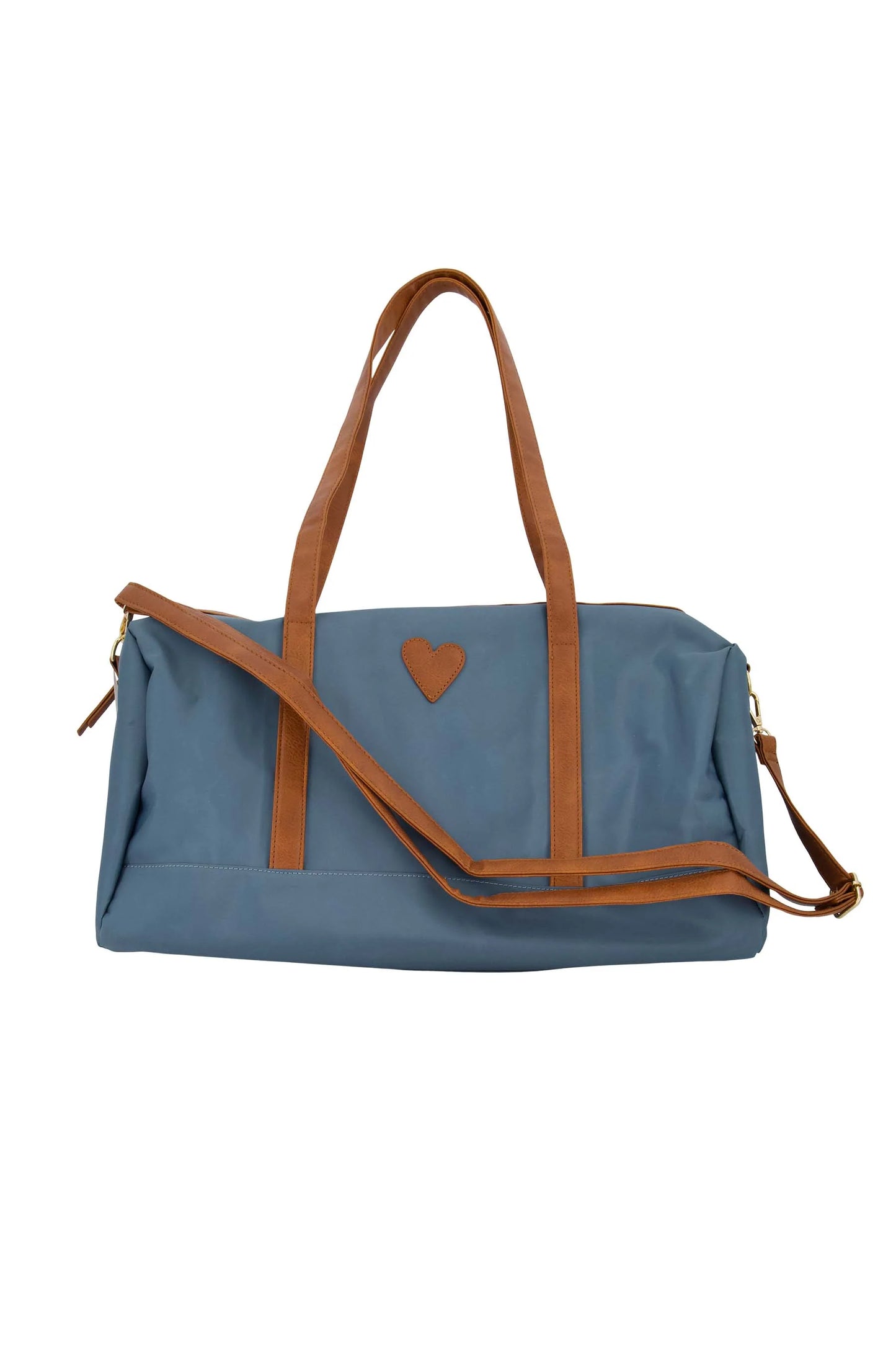 weekend tas met hart blauw