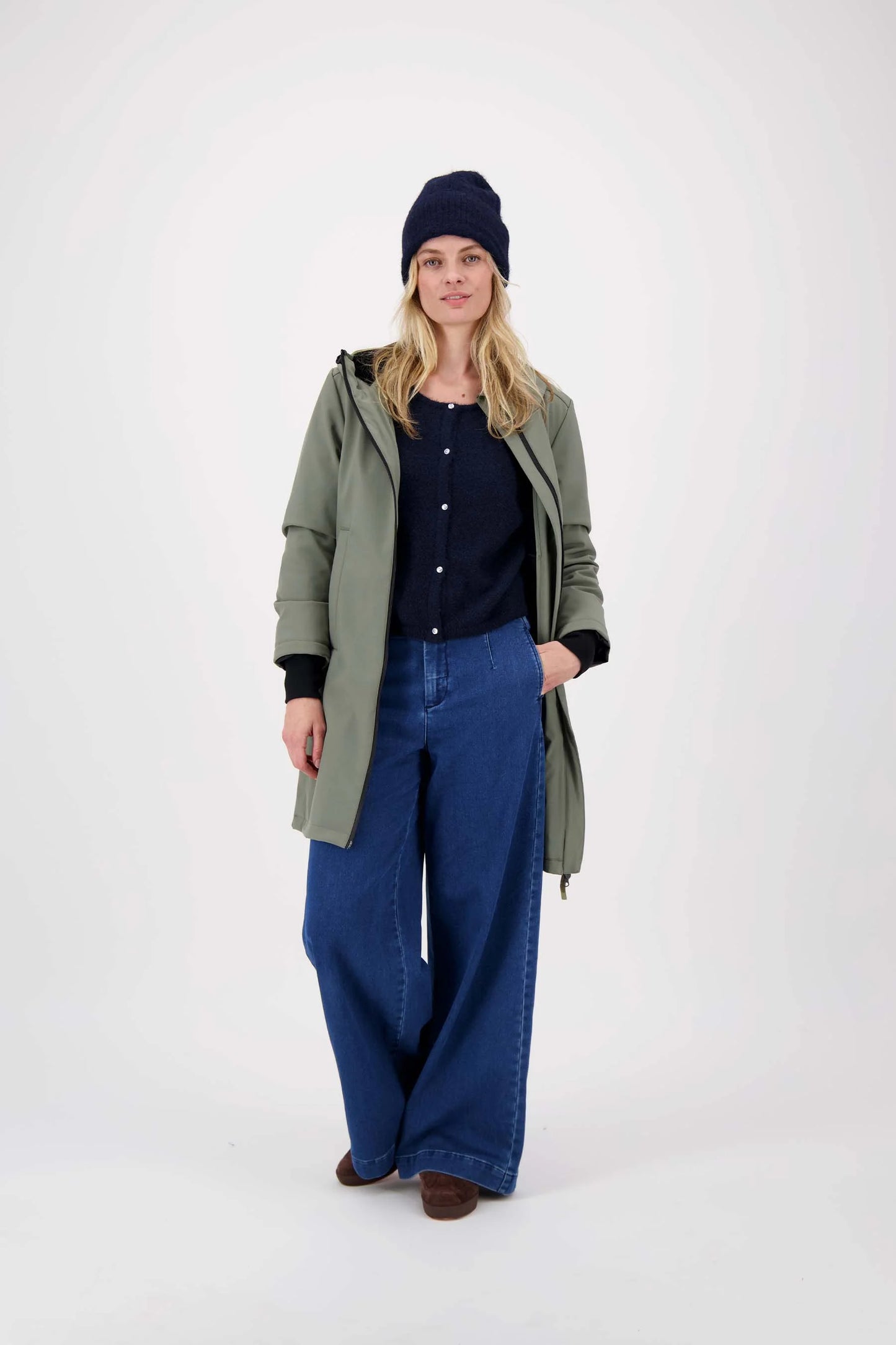 gebreide muts met kabels