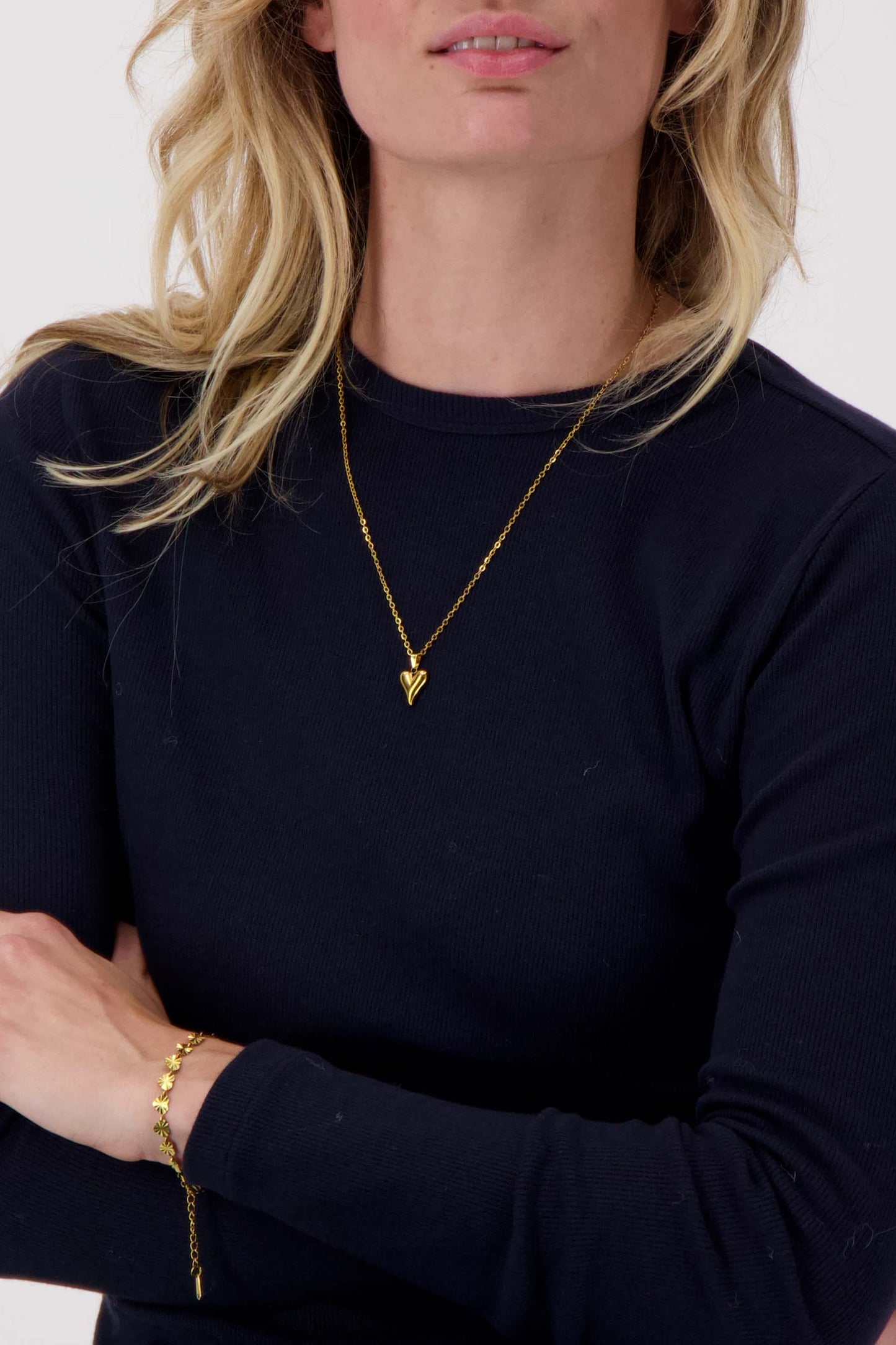 armband met structuur hartjes