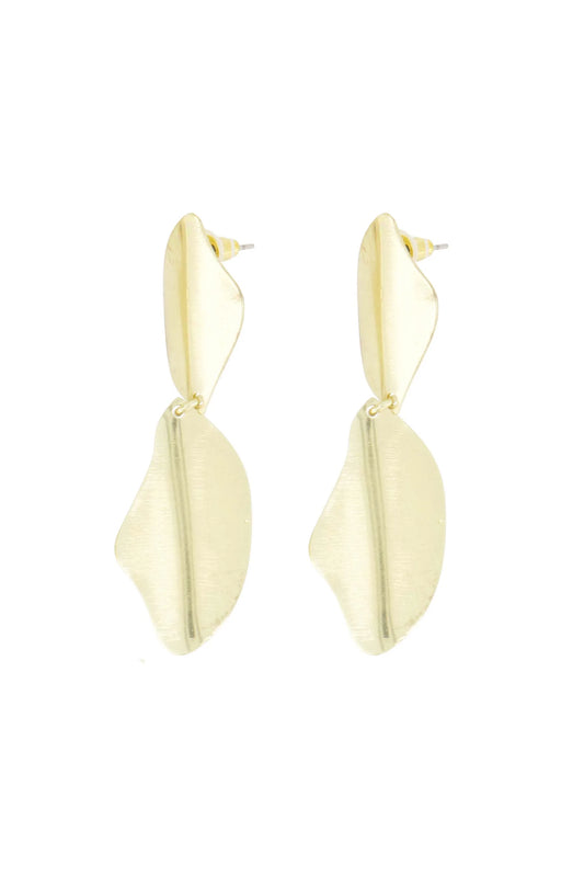 Oorbellen met blad vorm