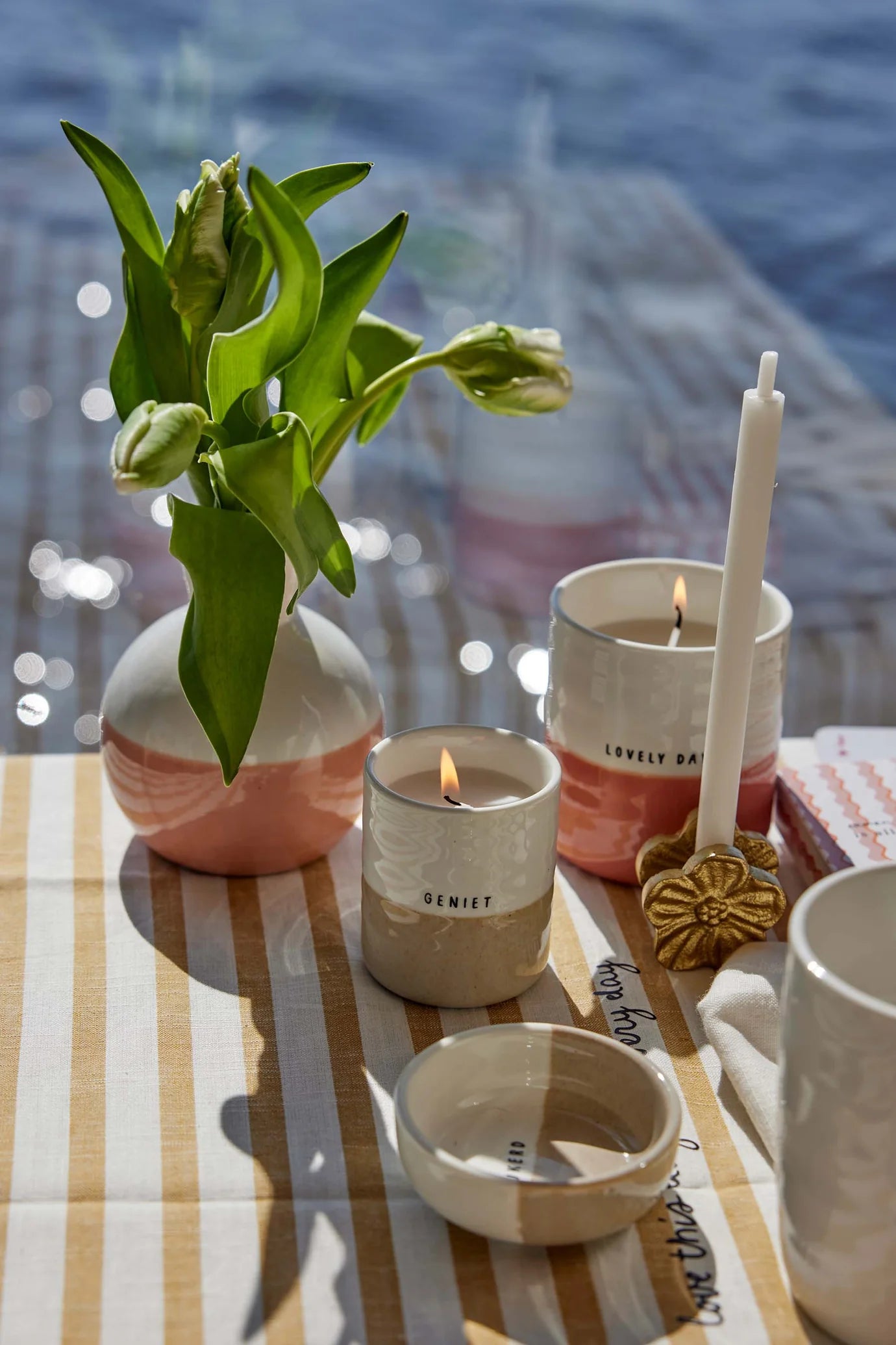 kandelaartje metaal bloem