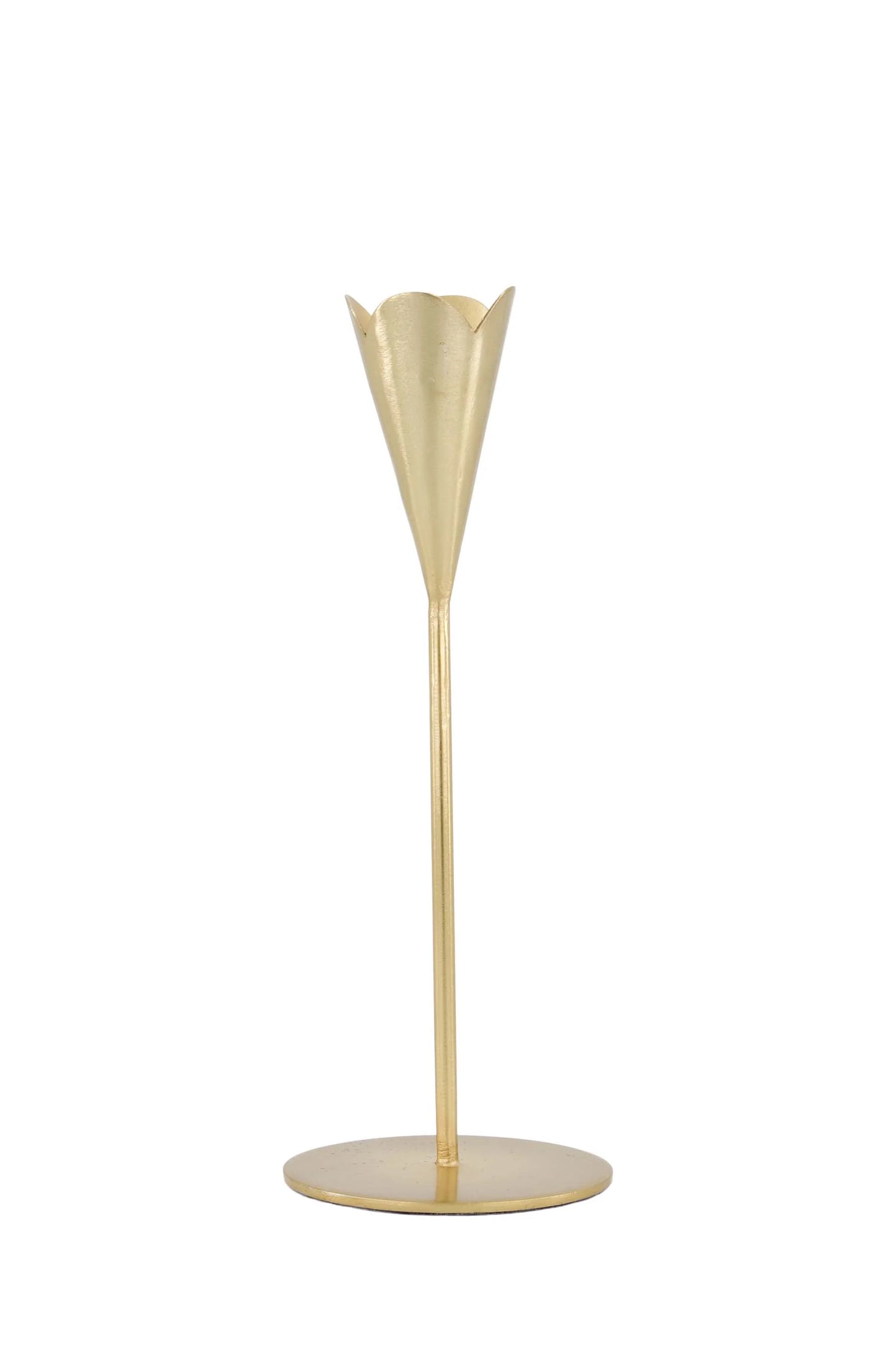 kandelaar metaal hartje M goud