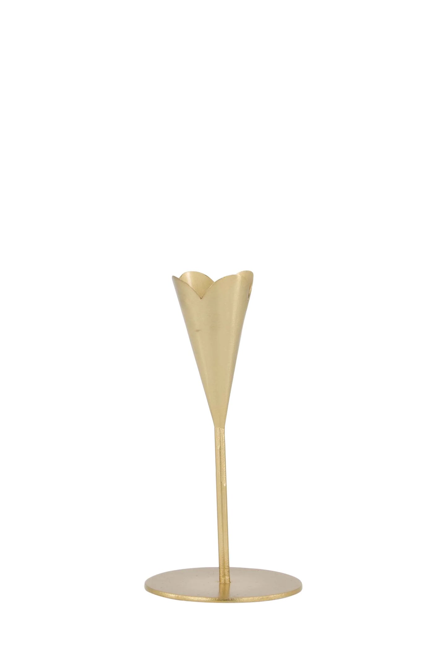 kandelaar metaal hartje S goud