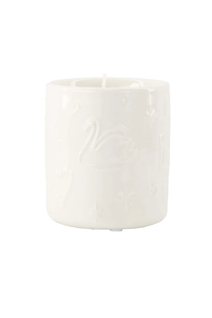 geurkaars keramiek time to sparkle wit