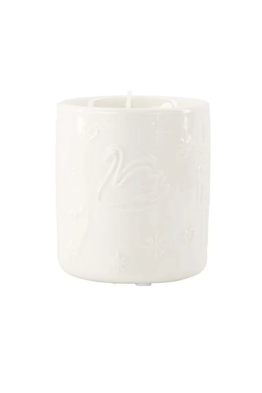 geurkaars keramiek time to sparkle wit