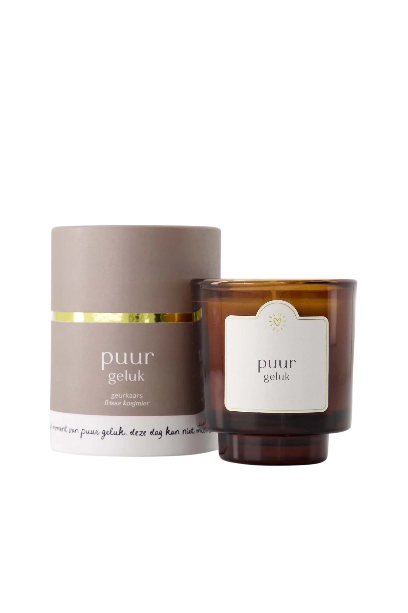 Geurkaars glas liever dan lief zand