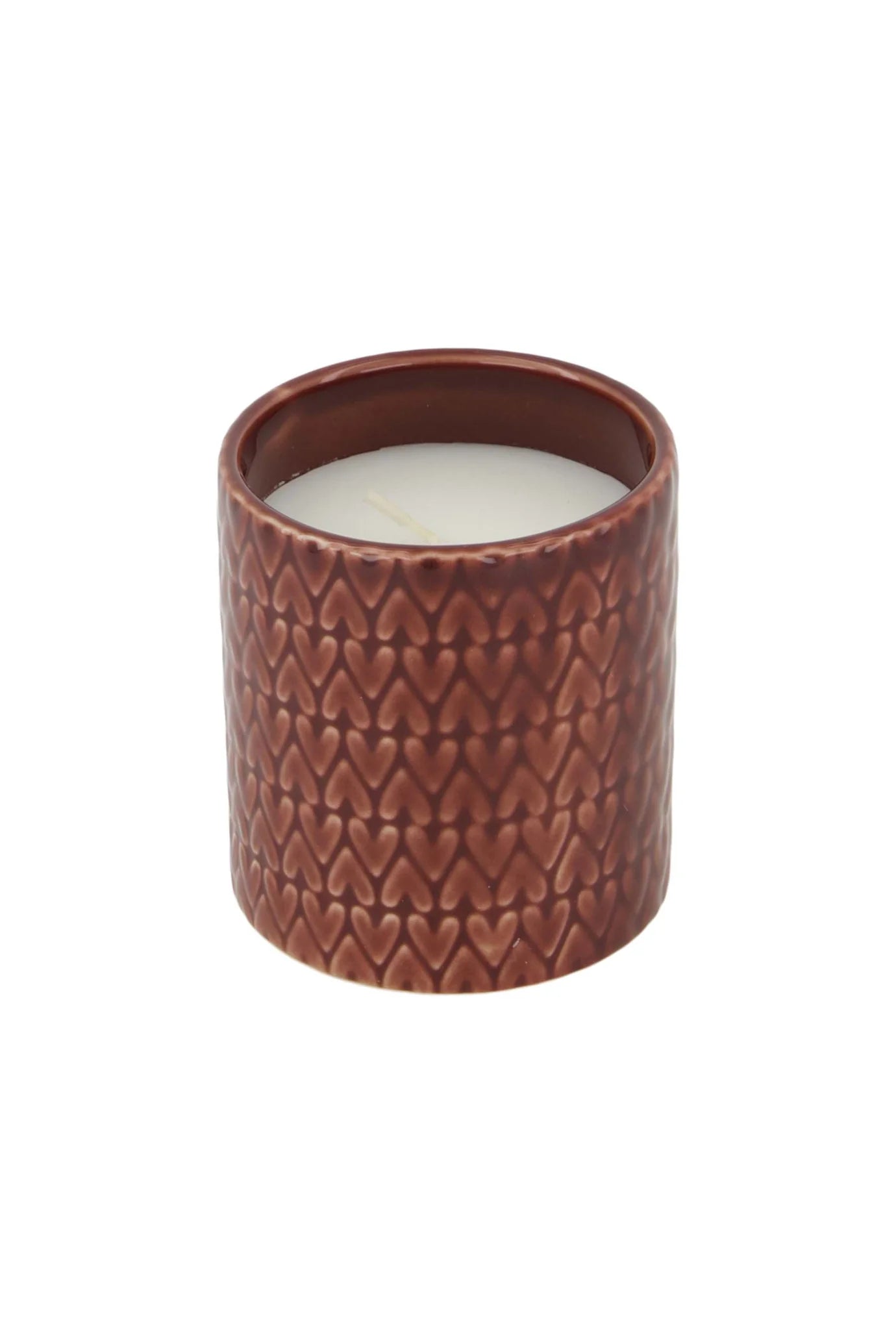 geurkaars keramiek hartjes rood