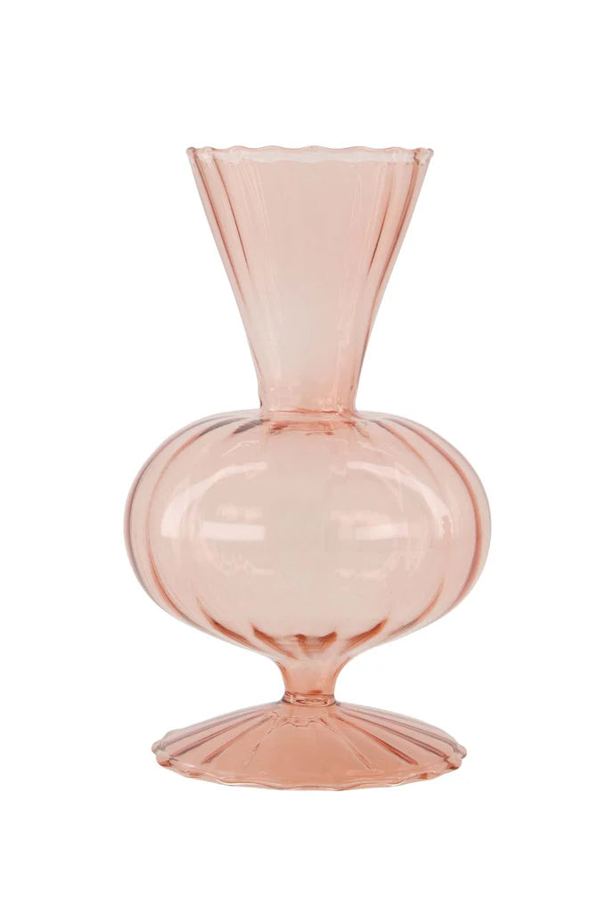 Vaasje glas L roze