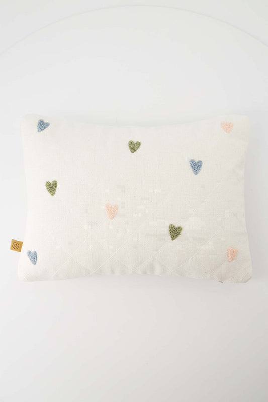 kussen lief kleintje 35x25cm multicolor