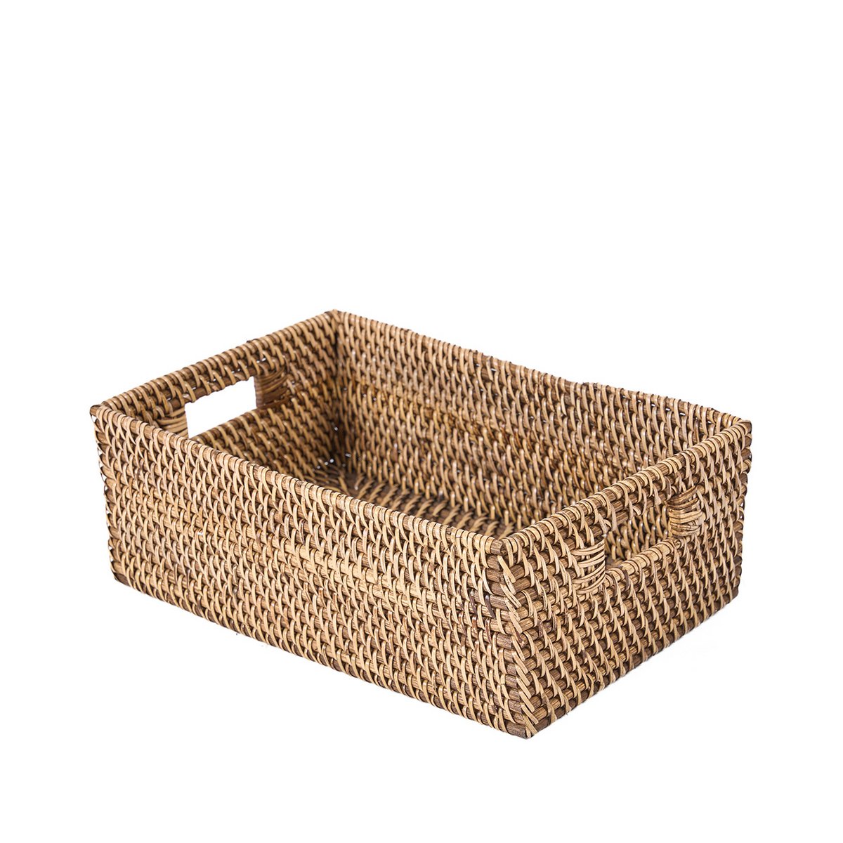 De rotan opberger - natuurlijk bruin