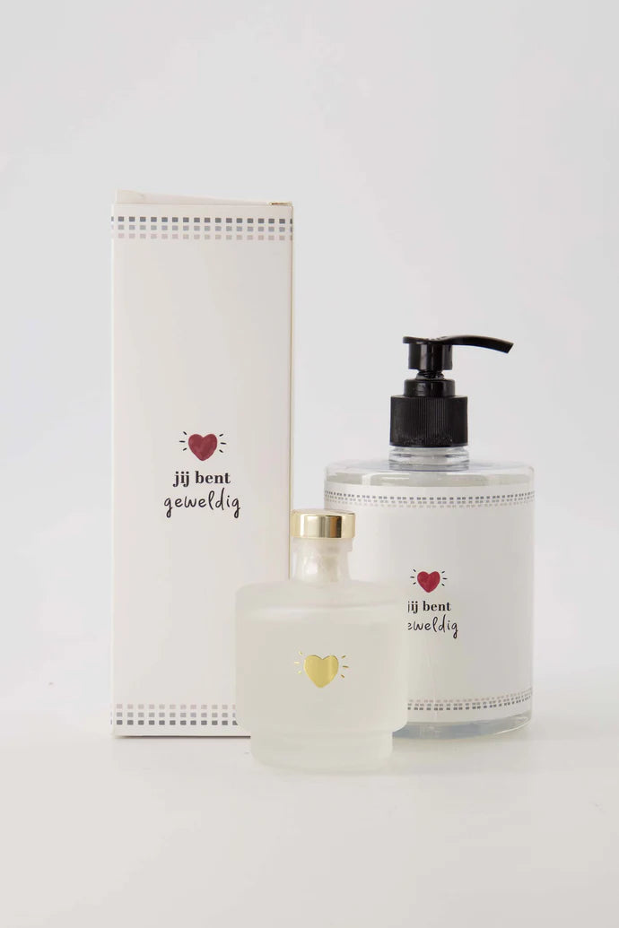 geurstokjes jij bent geweldig wit/goud