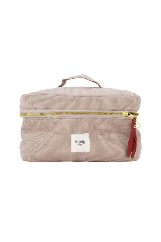 beautycase corduroy love zand