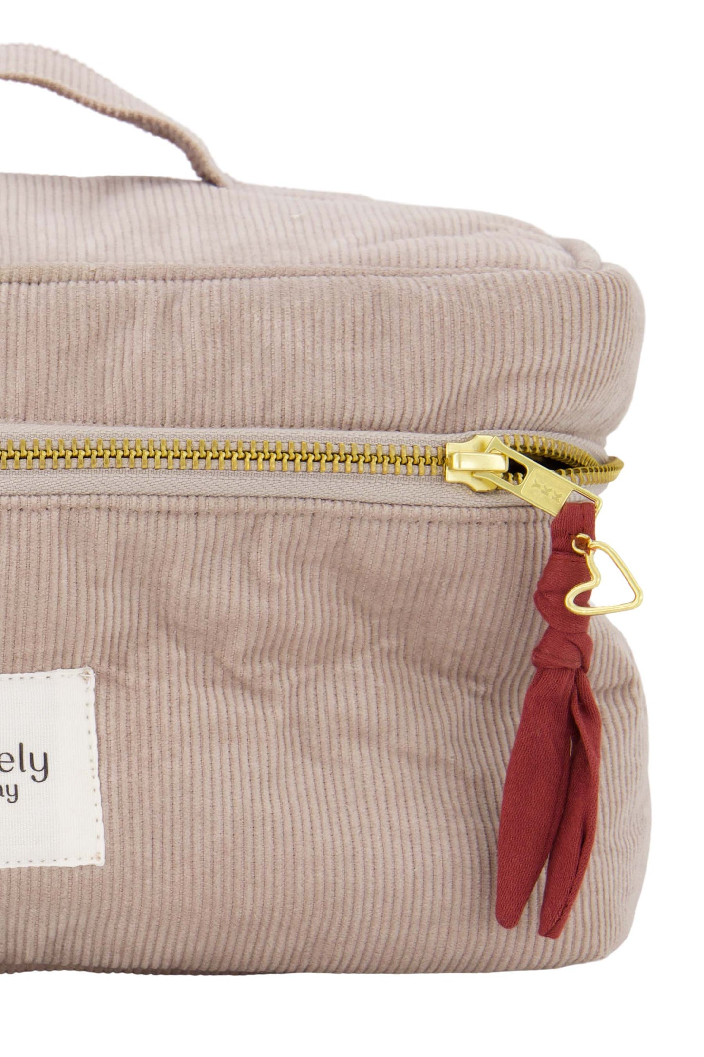 beautycase corduroy love zand