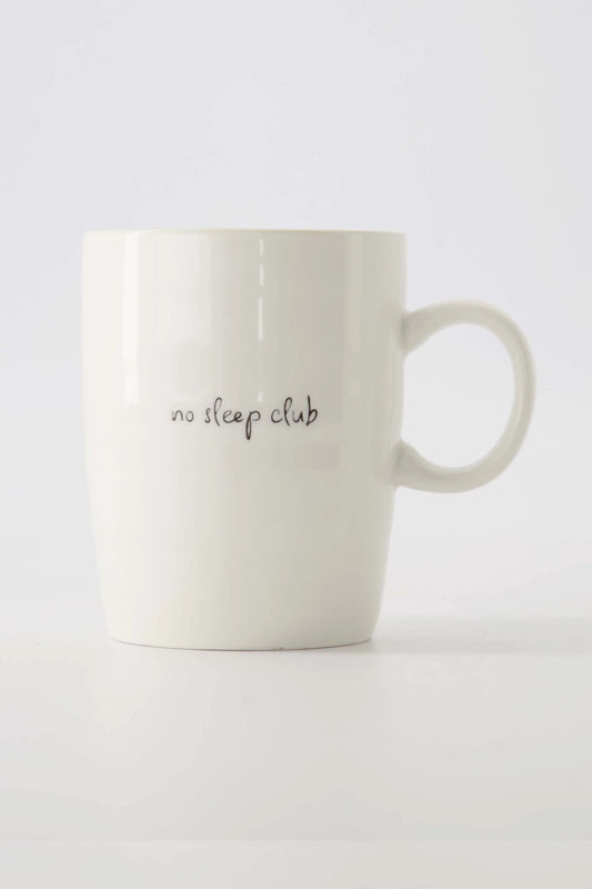 theemok no sleep club wit/zand/zwart