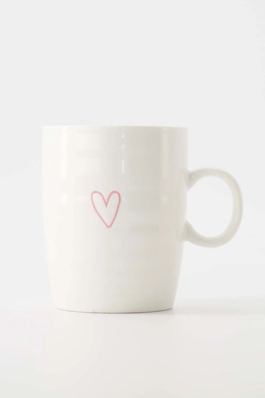 theemok hartje wit/roze