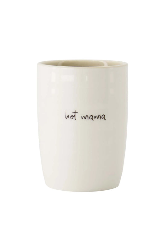 koffiemok daddy cool wit/zand/zwart
