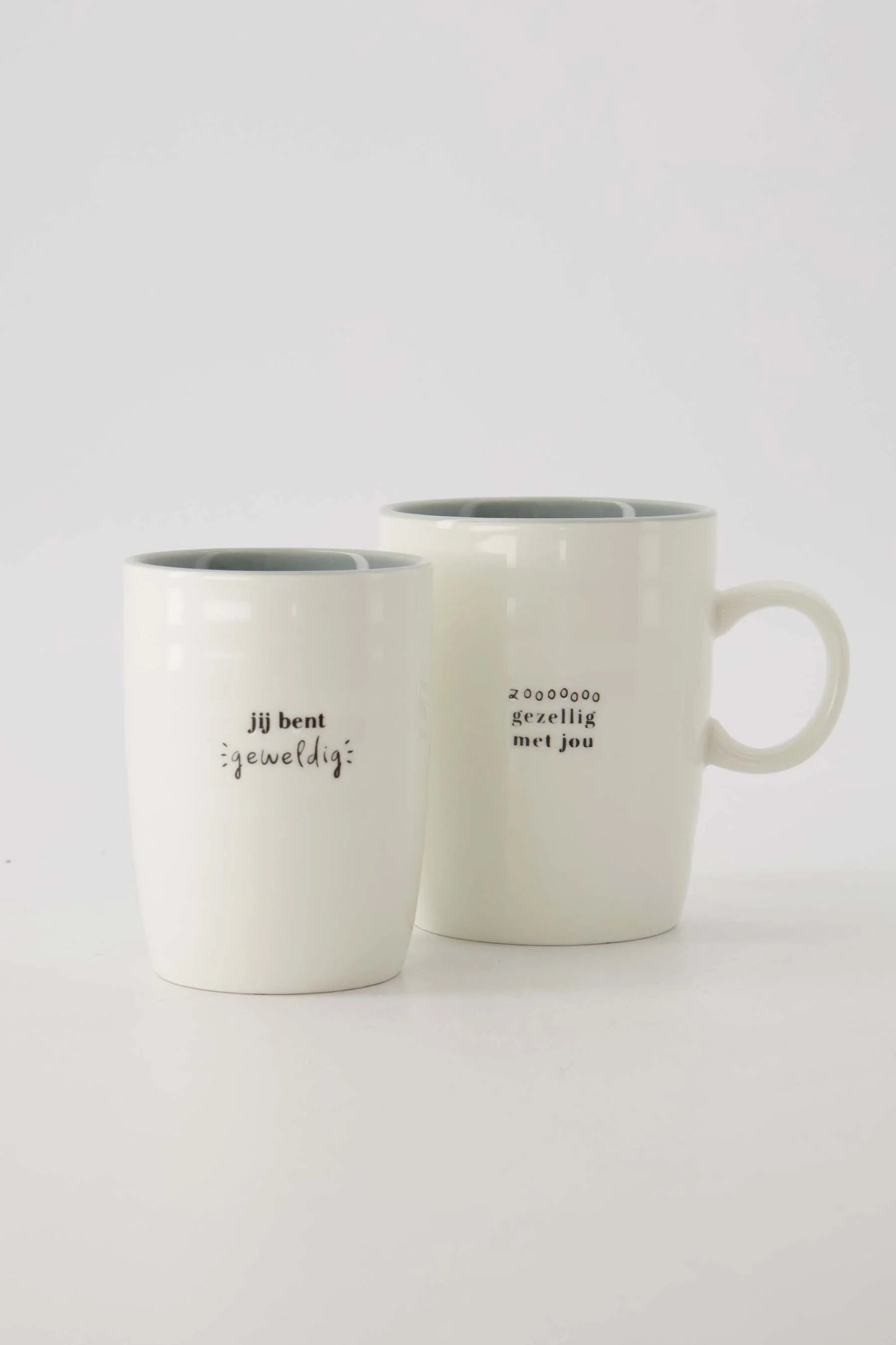 koffiemok je bent geweldig wit/grijsblauw