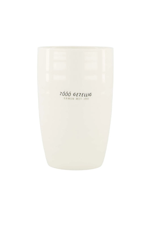 mok L zoo gezellig wit/zwart