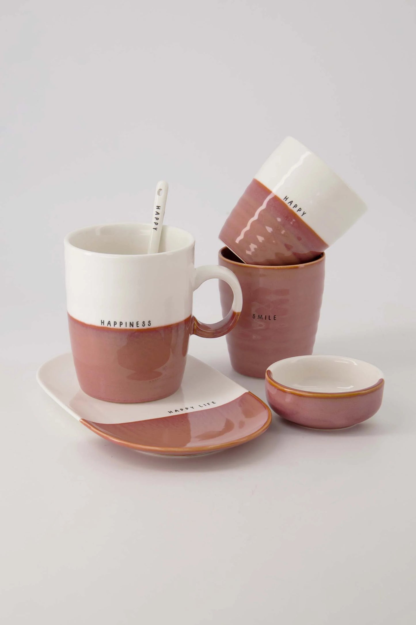 koffiemok smile burgundy