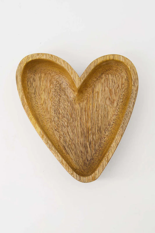 houten kom hartje M naturel