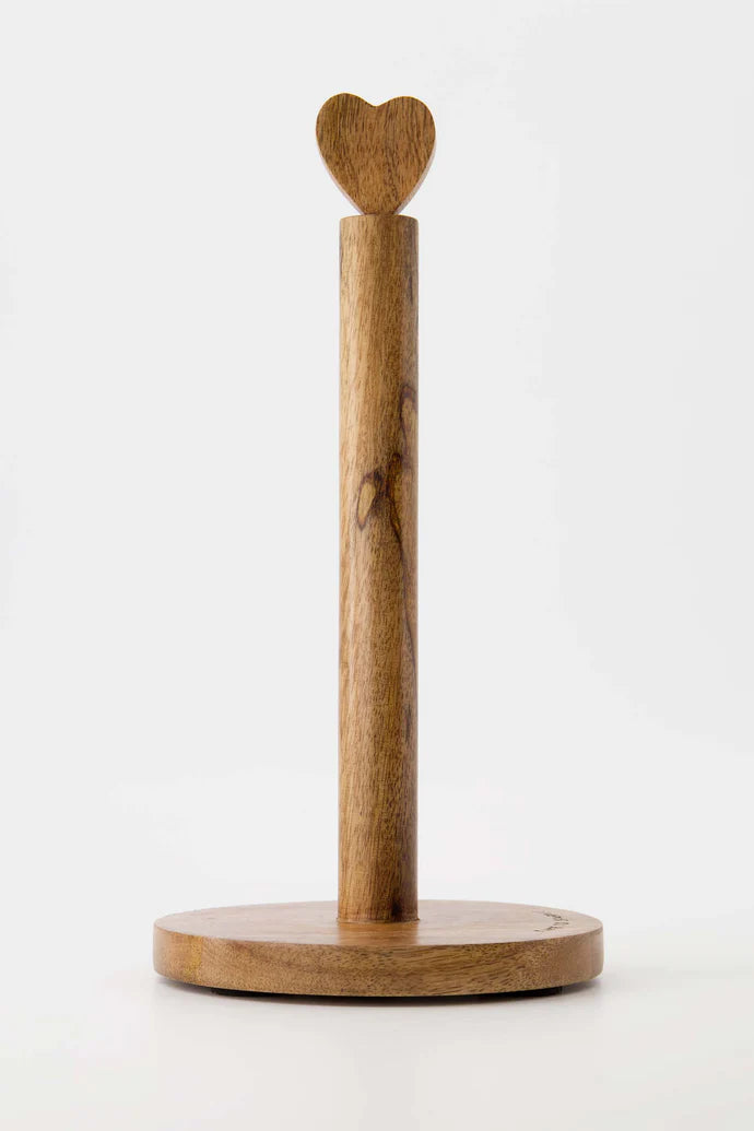 keukenrolhouder hout hartje naturel