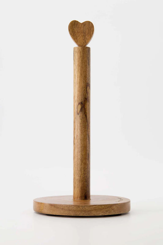 keukenrolhouder hout hartje naturel