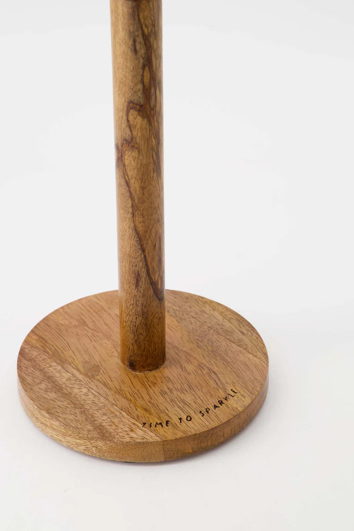 keukenrolhouder hout hartje naturel