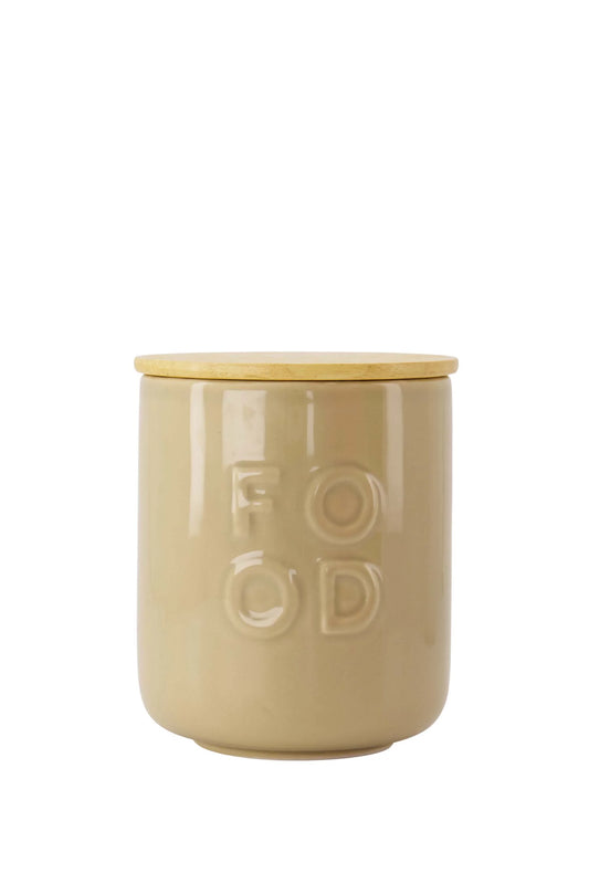 Voorraadpot keramiek met deksel food