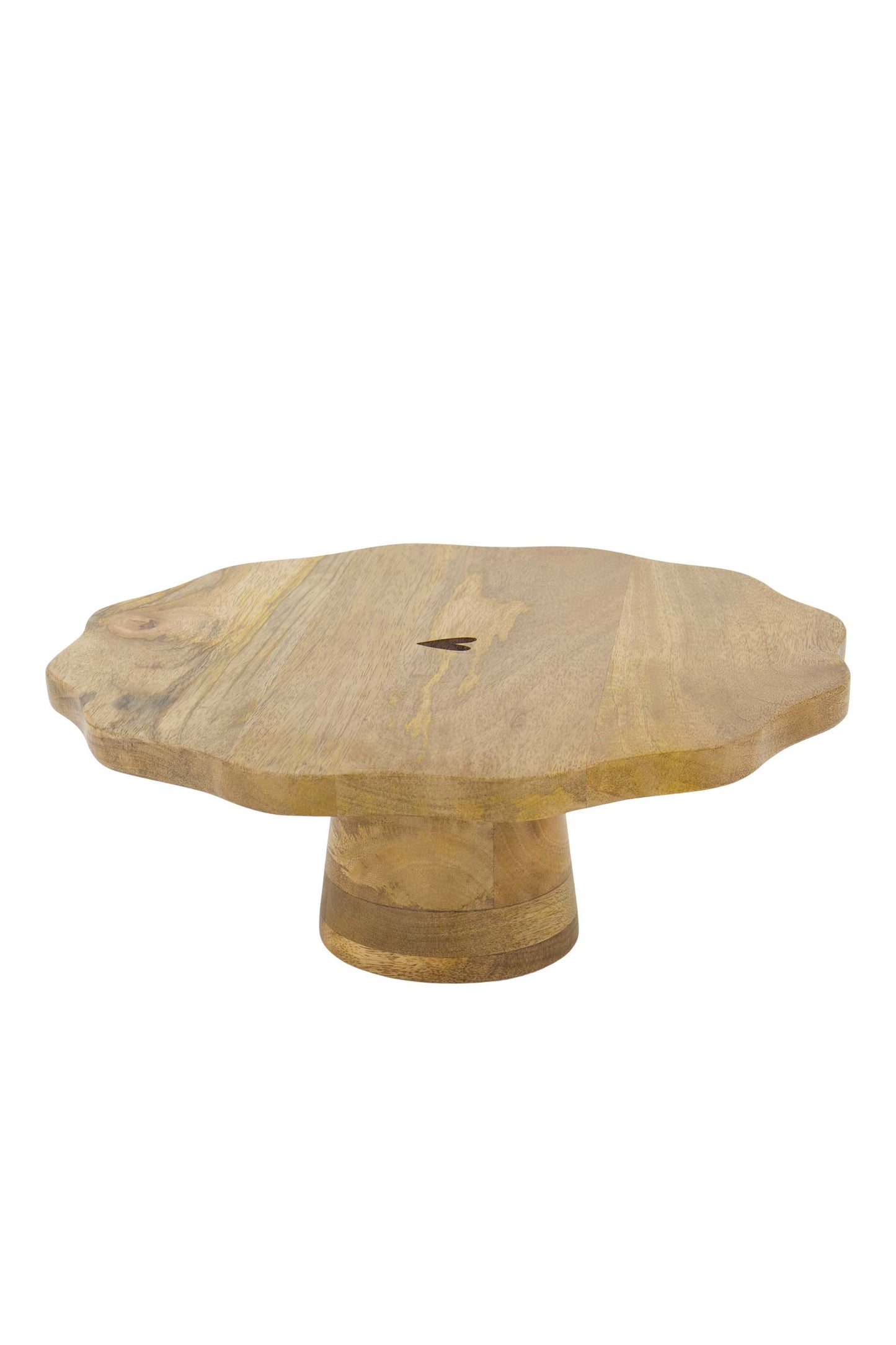 taartplateau hout hartje naturel