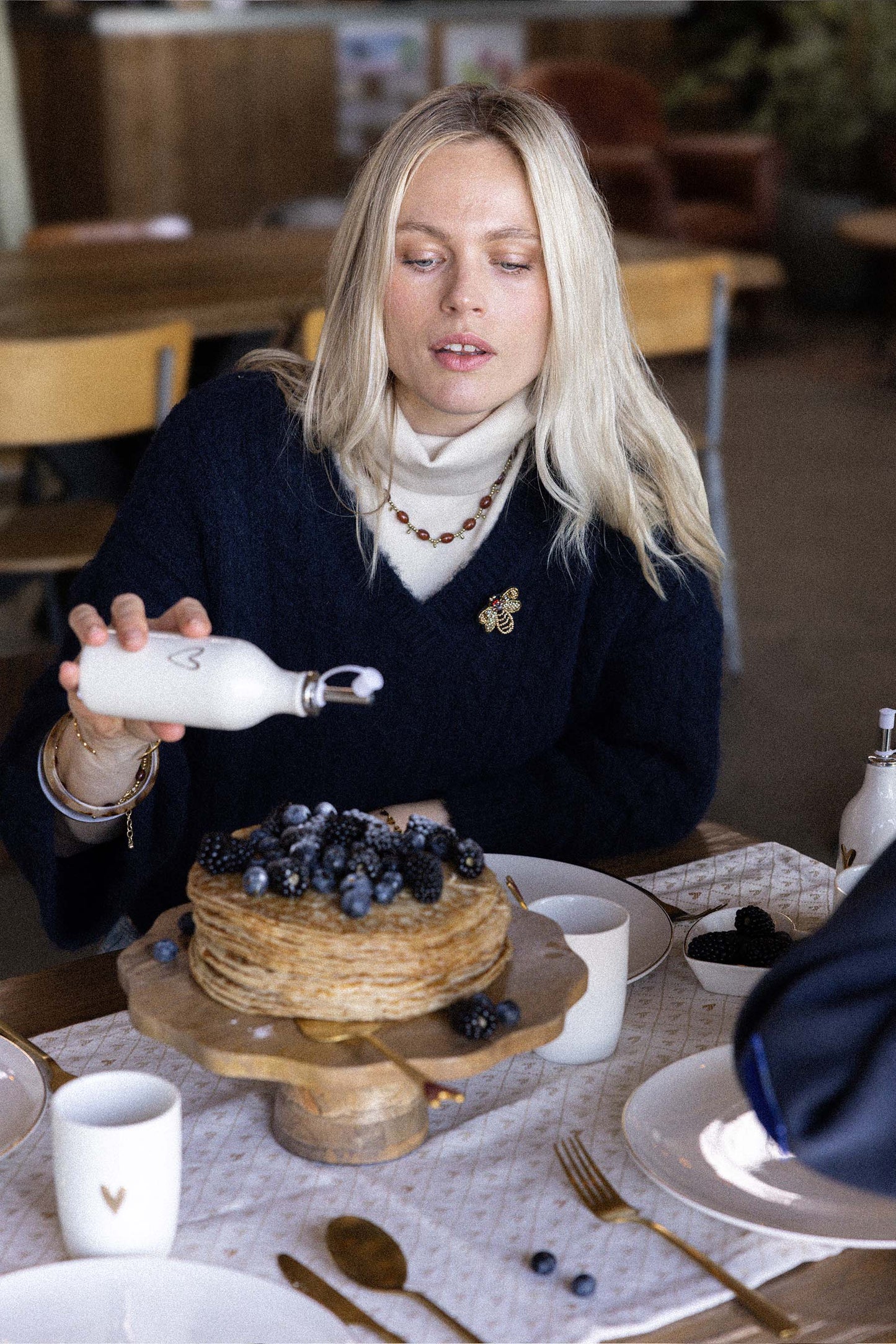 taartplateau hout hartje naturel