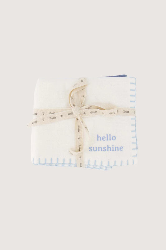 set van 2 vaatdoekjes hello sunshine happy place