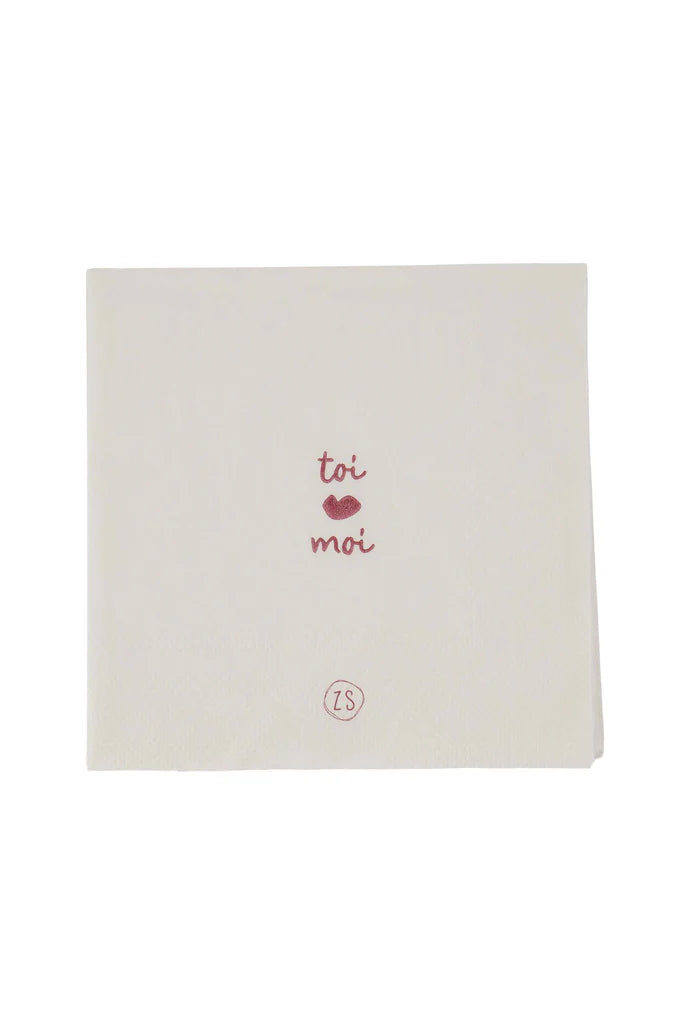 Servetten moi et toi 12,5x12,5