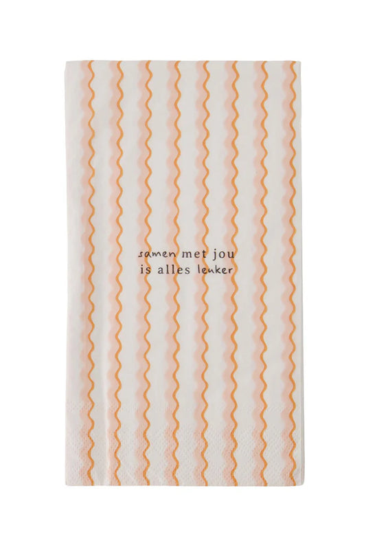 Servetten met jou is alles leuker 11x20cm