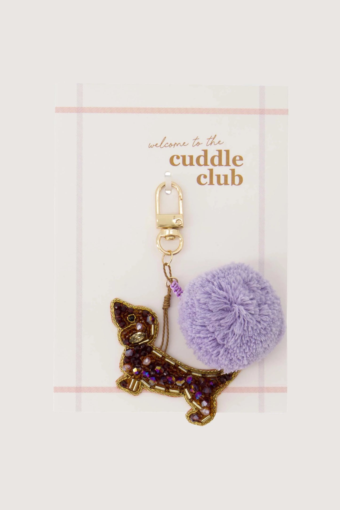 ansichtkaart tashanger pompon hond cuddle club