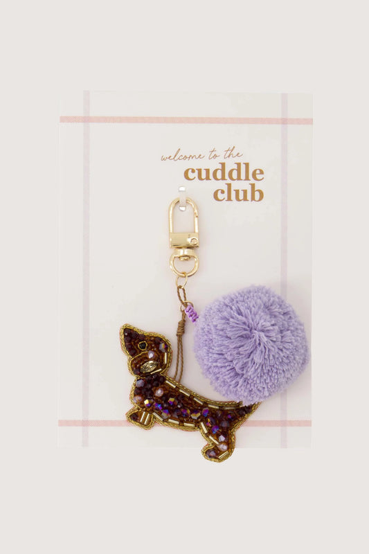 ansichtkaart tashanger pompon hond cuddle club