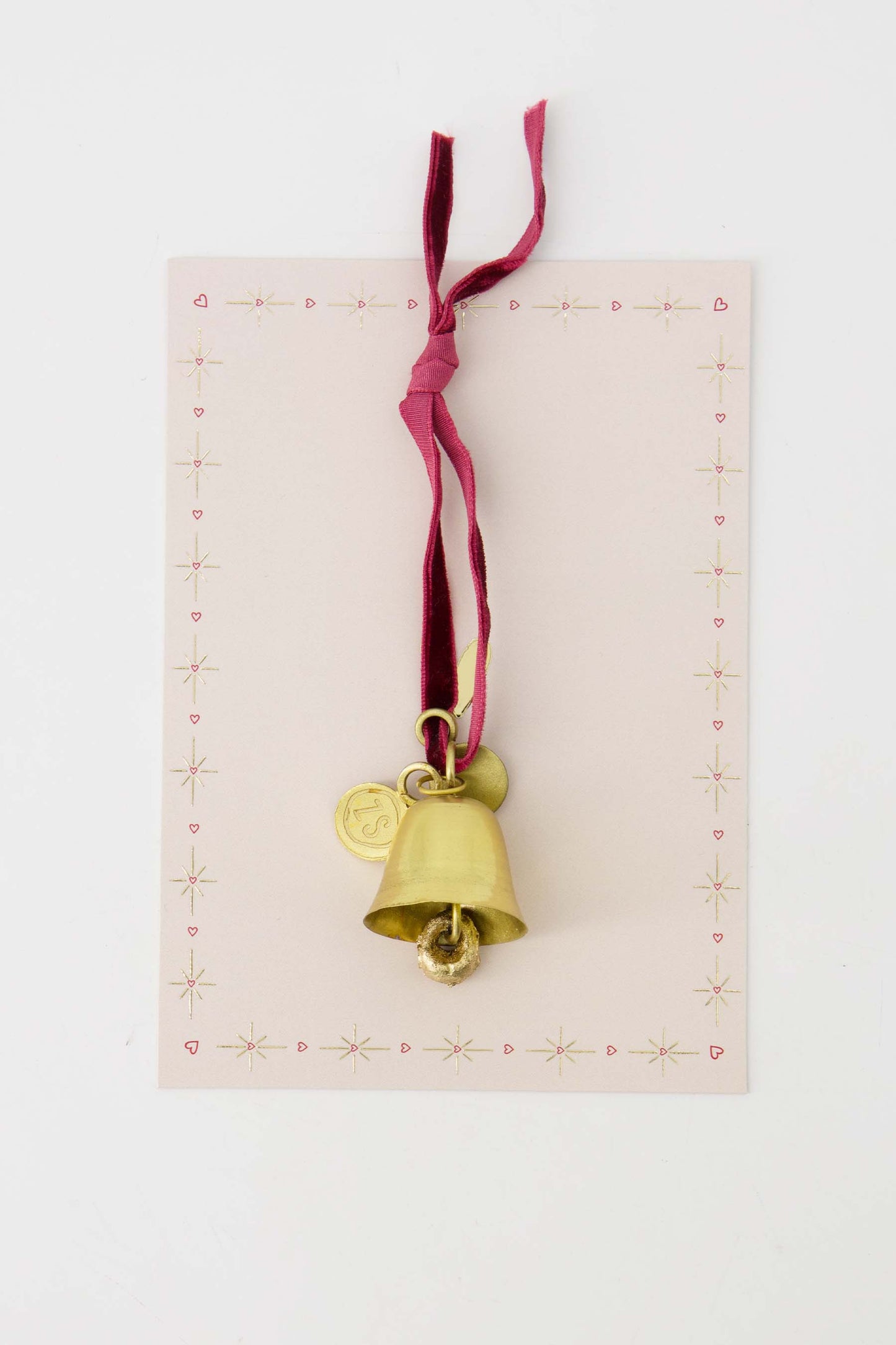 kersthanger metaal bel goud