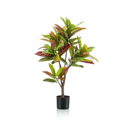 Kunstplant - Croton Codiaeum - Wonderstruik - 95 cm
