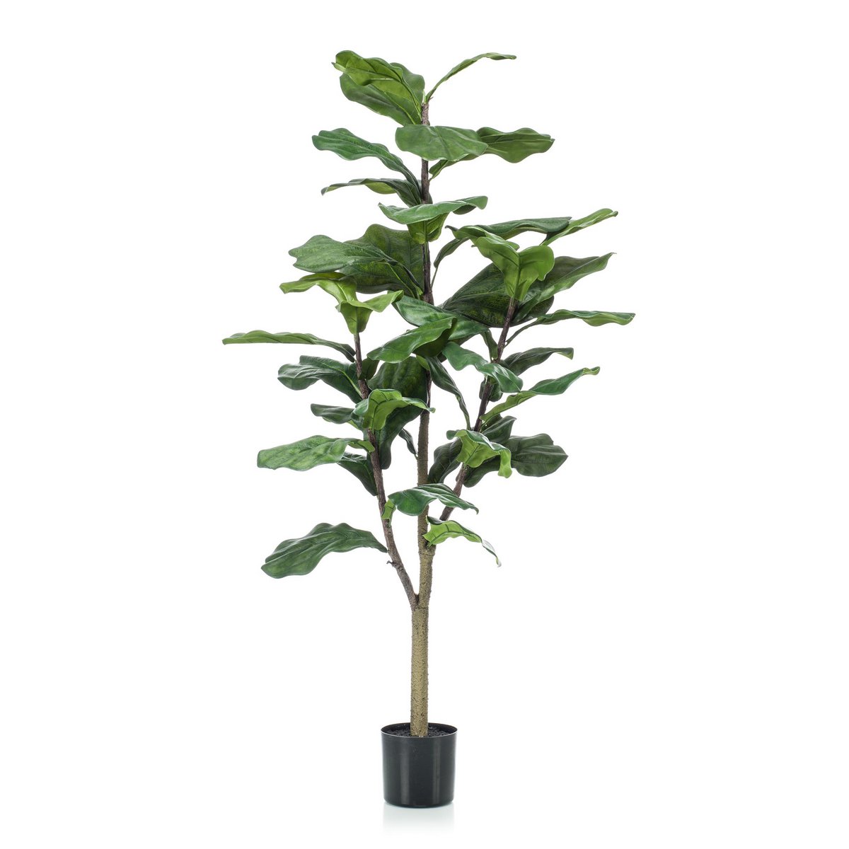 Kunstplant - Ficus Lyrata - Tabaksplant - 120 cm