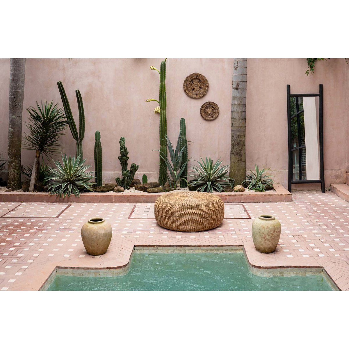 De Hyacint Poef - Naturel - M