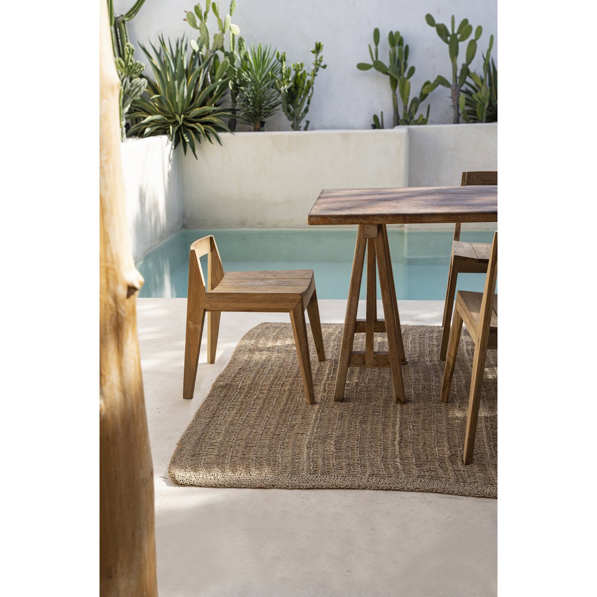 De Ydra Eetkamerstoel - Naturel - Buiten