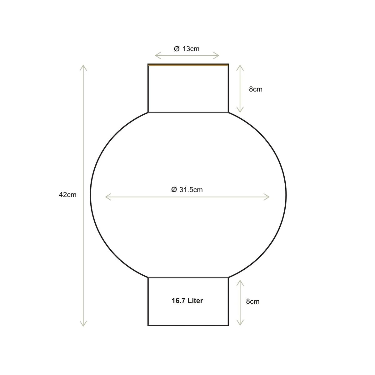 Vase metal Large old pink