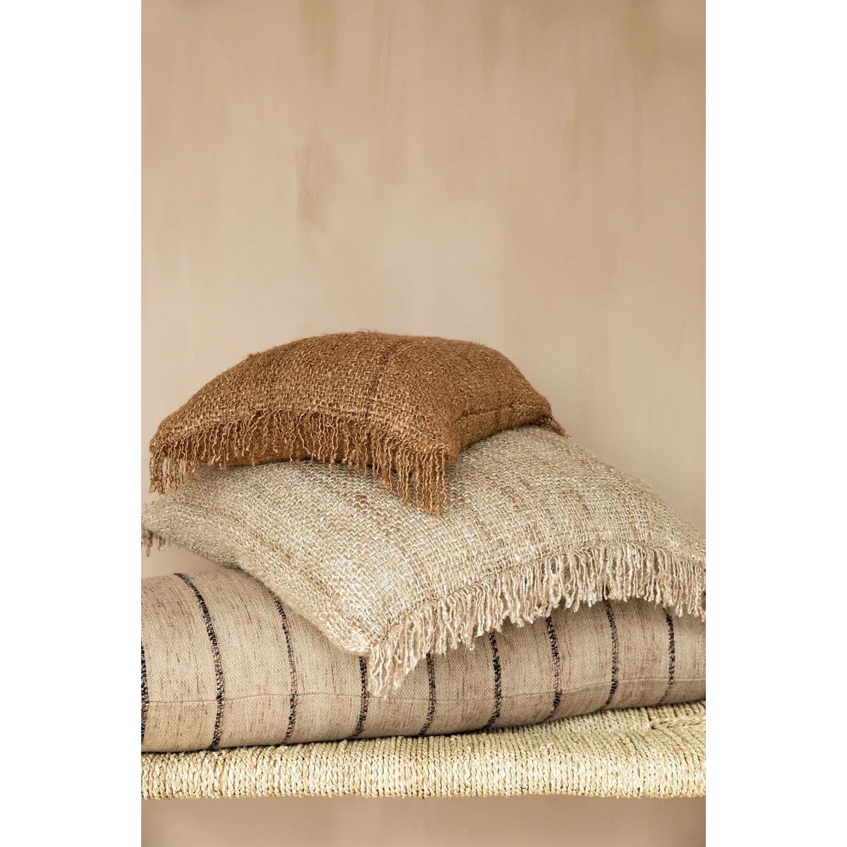 The Oh My Gee Kussenhoes - Beige Zwart - 35x100